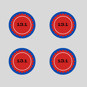 13.1 Red Burst Large Round Magnet Set