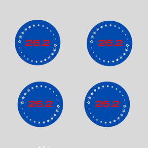 Marathon Stars 26.2 Large Round Magnet Set