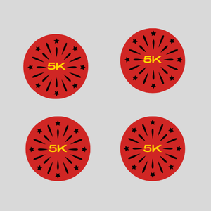 5K Stars Round Magnet Set