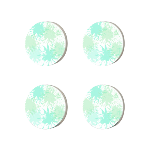 Lime Burst Large Round Magnet Set