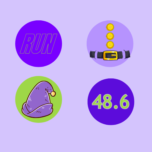 Dopey Challenge Large Round Magnet Set