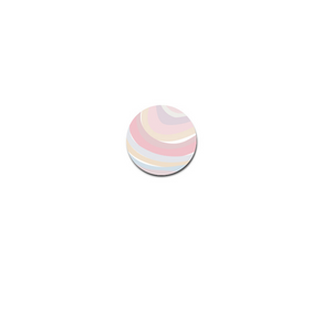 Scar & Co river links feature multi-color pastel stripes in a circular pattern