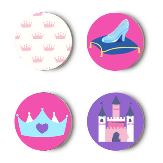 Princess Large Round Magnet Set